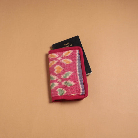 Handmade quilted printed fabric passport cover 03