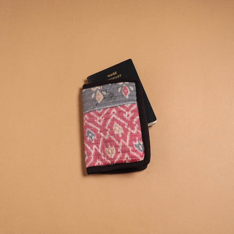 Handmade quilted printed fabric passport cover 04