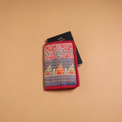 Handmade quilted printed fabric passport cover 07
