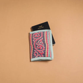 Handmade quilted printed fabric passport cover 08