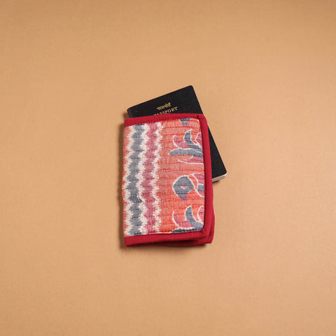 Handmade quilted printed fabric passport cover 11