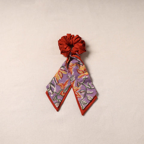 Handmade rubber band/scarf scrunchie 02 - handcrafted