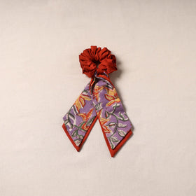 Handmade rubber band/scarf scrunchie 02 - handcrafted