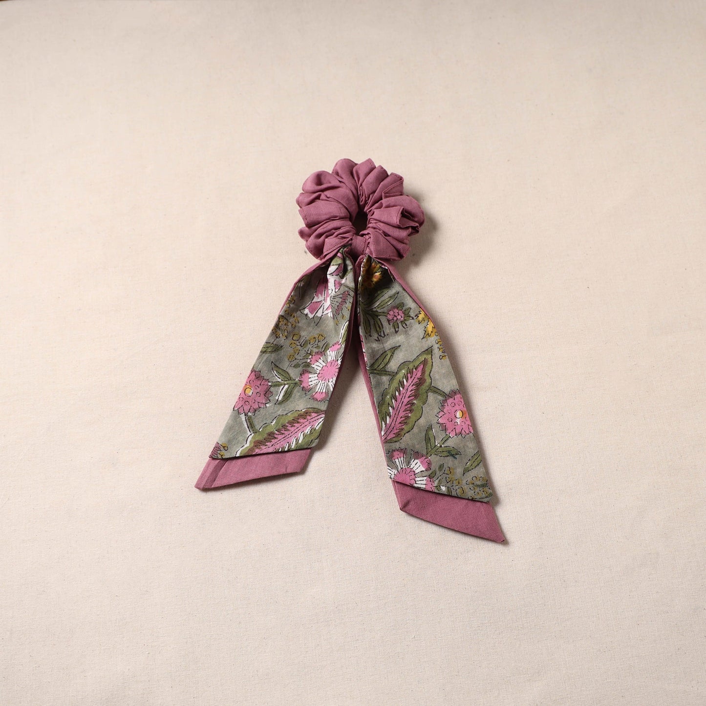 Handmade rubber band/scarf scrunchie 24 - handcrafted
