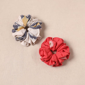 Handmade rubber band/scrunchies (set of 2) 01 - handcrafted
