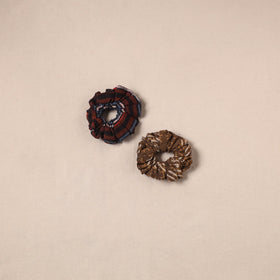 Handmade rubber band/scrunchies (set of 2) 05 - handcrafted