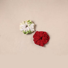 Handmade rubber band/scrunchies (set of 2) 08 - handcrafted