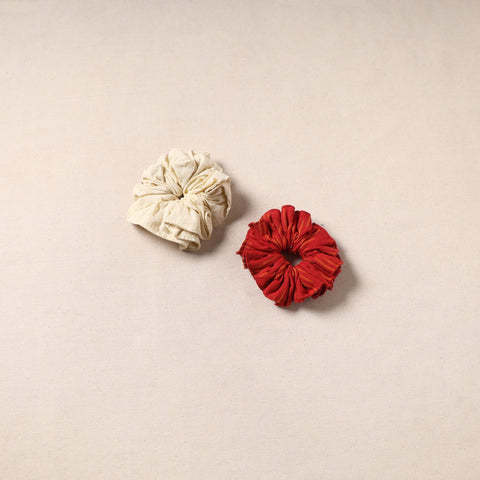 Handmade rubber band/scrunchies (set of 2) 121 - handcrafted