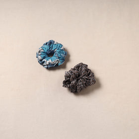 Handmade rubber band/scrunchies (set of 2) 126 - handcrafted