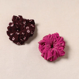 Handmade rubber band/scrunchies (set of 2) 128 - handcrafted