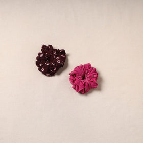 Handmade rubber band/scrunchies (set of 2) 128 - handcrafted