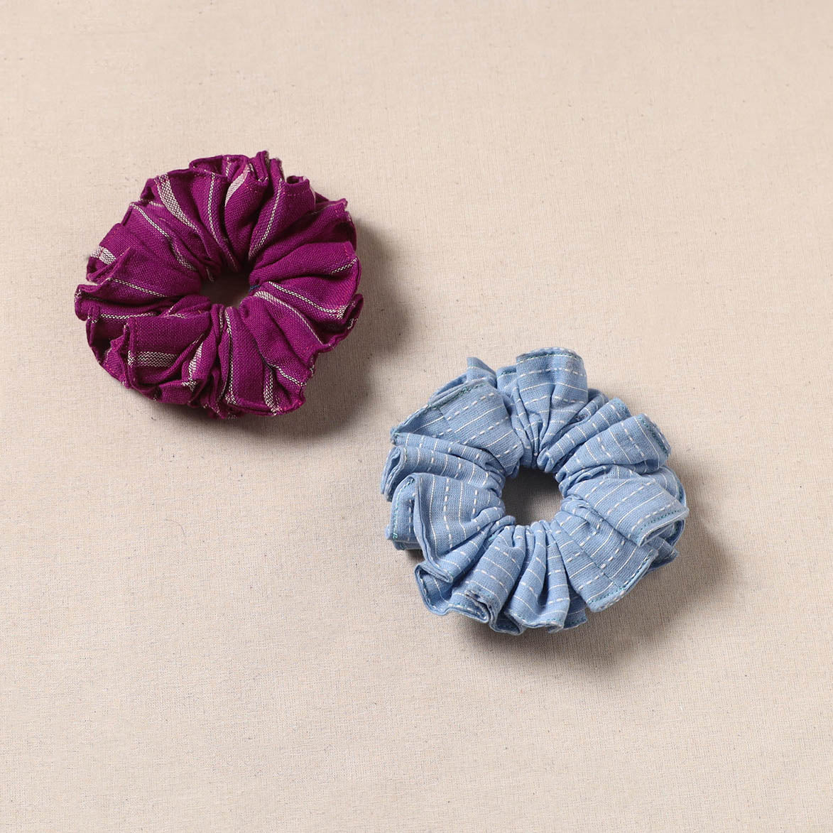 Handmade rubber band/scrunchies (set of 2) 156 - handcrafted