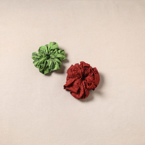 Handmade rubber band/scrunchies (set of 2) 162 - handcrafted