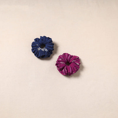Handmade rubber band/scrunchies (set of 2) 165 - handcrafted