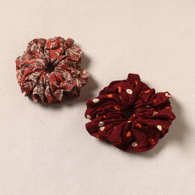 Handmade rubber band/scrunchies (set of 2) 171 - handcrafted