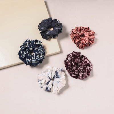 Handmade rubber band/scrunchies (set of 5) 03 - handcrafted