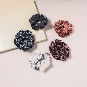 Handmade rubber band/scrunchies (set of 5) 03 - handcrafted