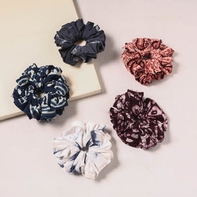 Handmade rubber band/scrunchies (set of 5) 03 - handcrafted