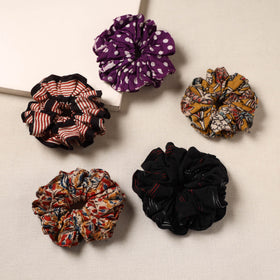 Handmade rubber band/scrunchies (set of 5) 05 - handcrafted