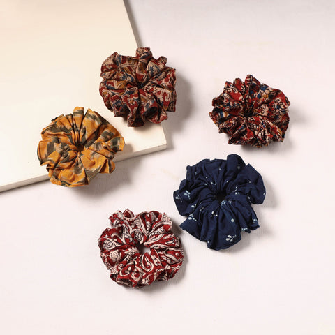 Handmade rubber band/scrunchies (set of 5) 05 - handcrafted