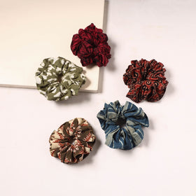 Handmade rubber band/scrunchies (set of 5) 06 - handcrafted