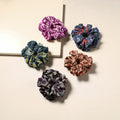 Multicolor - handmade rubber band/scrunchies (set of 5) 07
