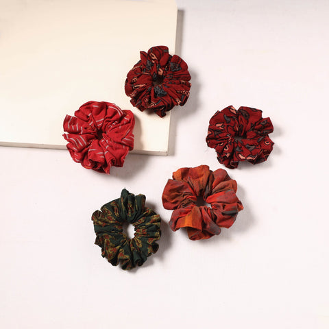 Handmade rubber band/scrunchies (set of 5) 07 - handcrafted