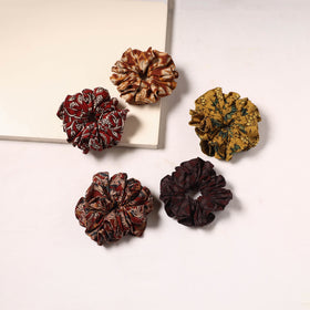 Handmade rubber band/scrunchies (set of 5) 08 - handcrafted