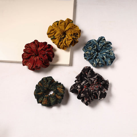 Handmade rubber band/scrunchies (set of 5) 09 - handcrafted