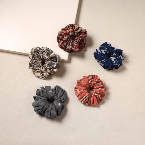 Handmade rubber band/scrunchies (set of 5) 09 - handcrafted