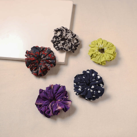 Handmade rubber band/scrunchies (set of 5) 106 - handcrafted