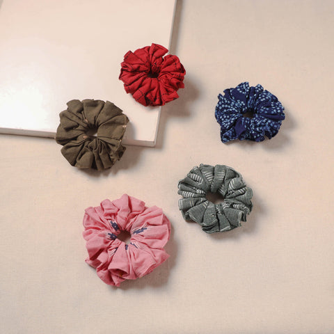 Handmade rubber band/scrunchies (set of 5) 107 - handcrafted