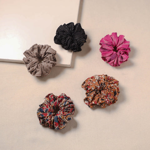 Handmade rubber band/scrunchies (set of 5) 111 - handcrafted