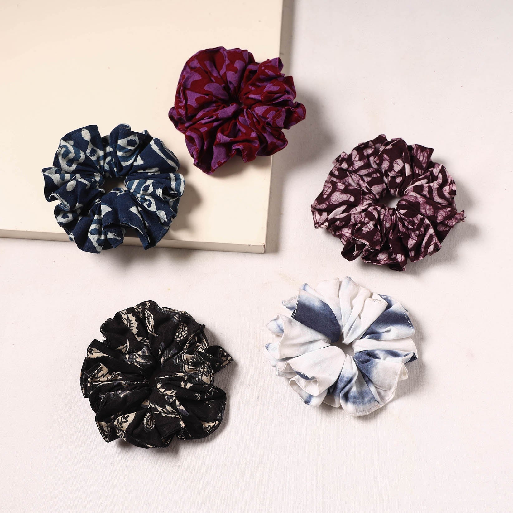 Handmade rubber band/scrunchies (set of 5) 13 - handcrafted