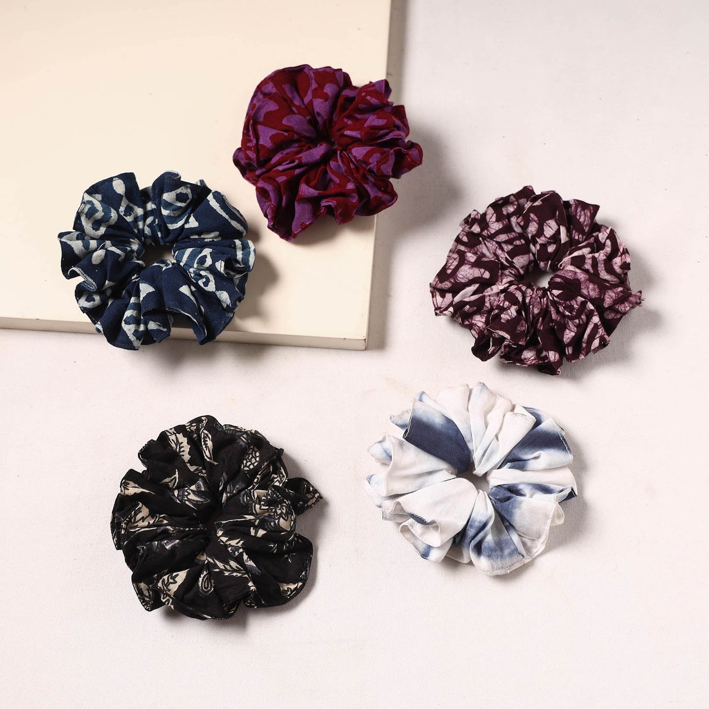 Handmade rubber band/scrunchies (set of 5) 13 - handcrafted