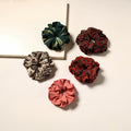 Multicolor - handmade rubber band/scrunchies (set of 5) 18
