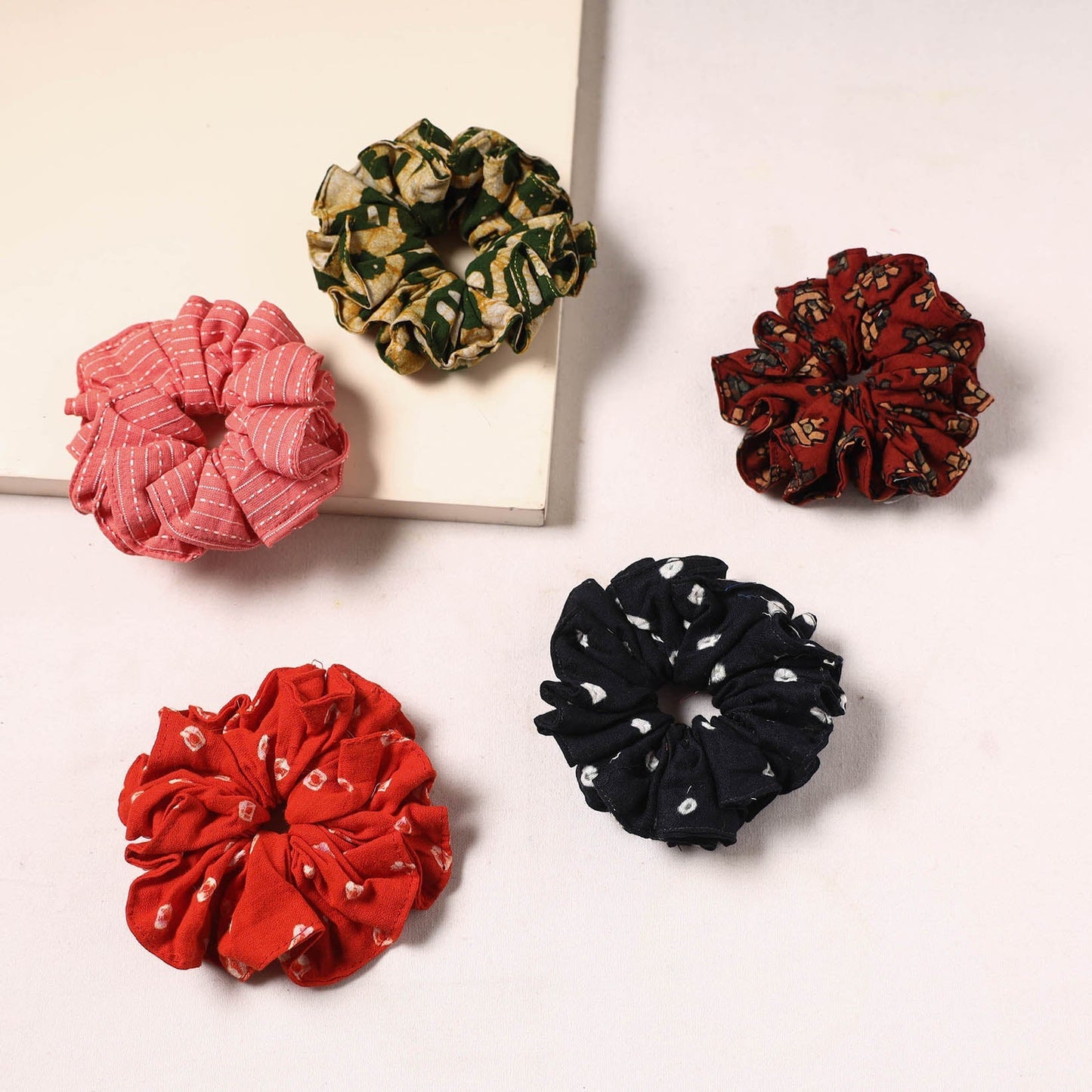 Handmade rubber band/scrunchies (set of 5) 19 - handcrafted