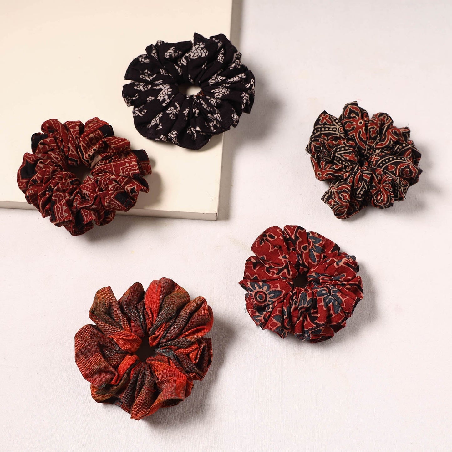 Handmade rubber band/scrunchies (set of 5) 24 - handcrafted