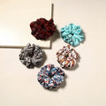 Multicolor - handmade rubber band/scrunchies (set of 5) 27