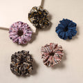 Multicolor - handmade rubber band/scrunchies (set of 5) 36