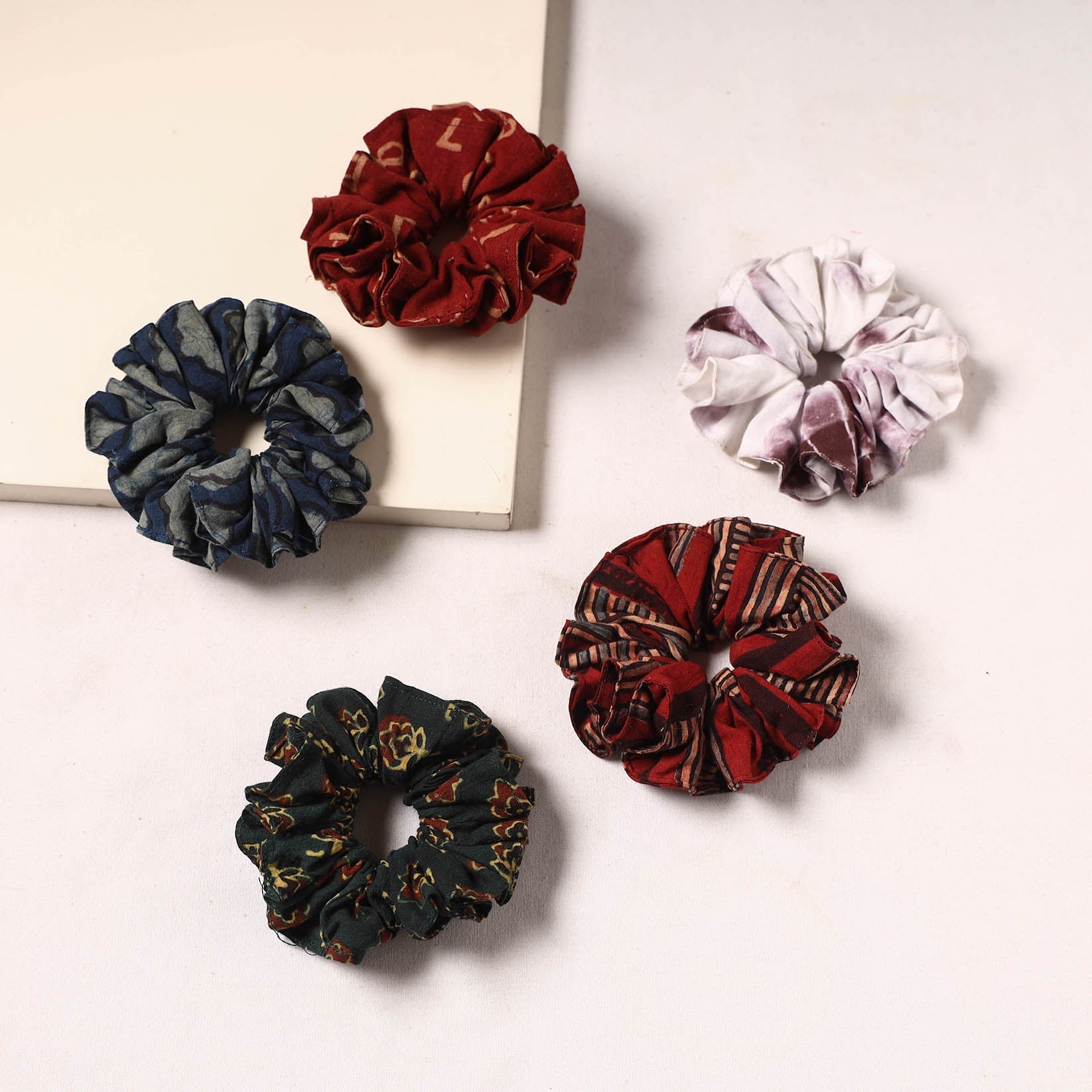 Handmade rubber band/scrunchies (set of 5) 36 - handcrafted