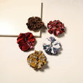 Multicolor - handmade rubber band/scrunchies (set of 5) 45