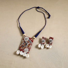  Handmade Shell Work Fabart Necklace Set