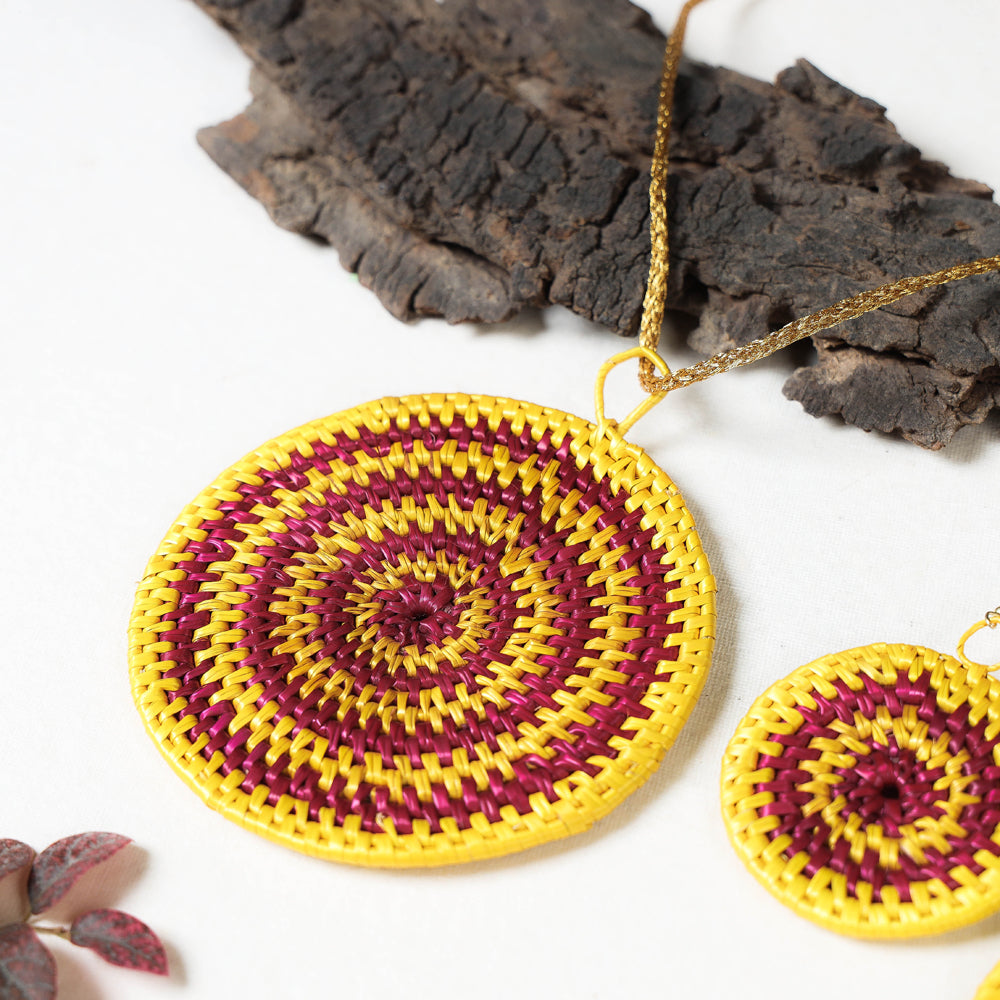  Handmade Sikki Grass Necklace Set 