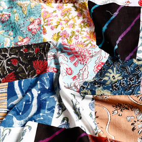 Buy Handmade Tukdi Kaam Patchwork Cotton kurta Material - (3 meter) 01 Online at iTokri.com