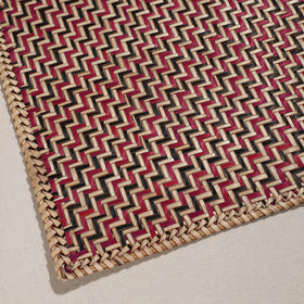 Multicolor Handmade Water Hyacinth Placemat with Border from Assam (18 x 13 in)