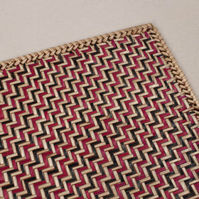 Multicolor Handmade Water Hyacinth Placemat with Border from Assam (18 x 13 in)