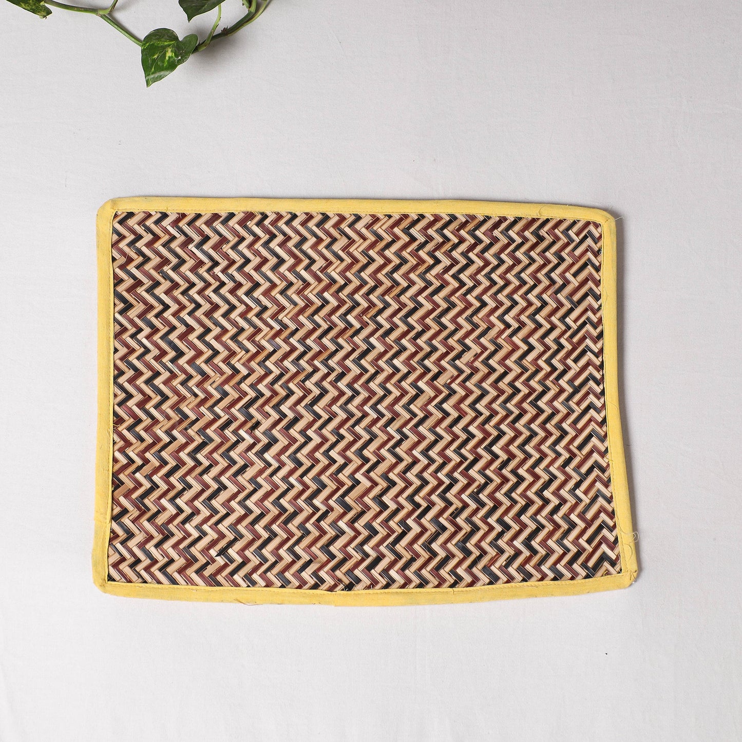  Multicolor Handmade Water Hyacinth Table Mat from Assam