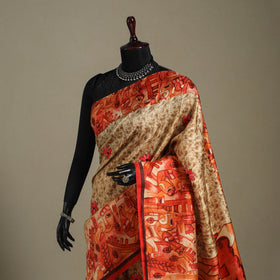 Multicolor - handpainted bishnupuri silk bengal kantha