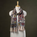 Multicolor Handpainted Cotton Kalamkari Stole